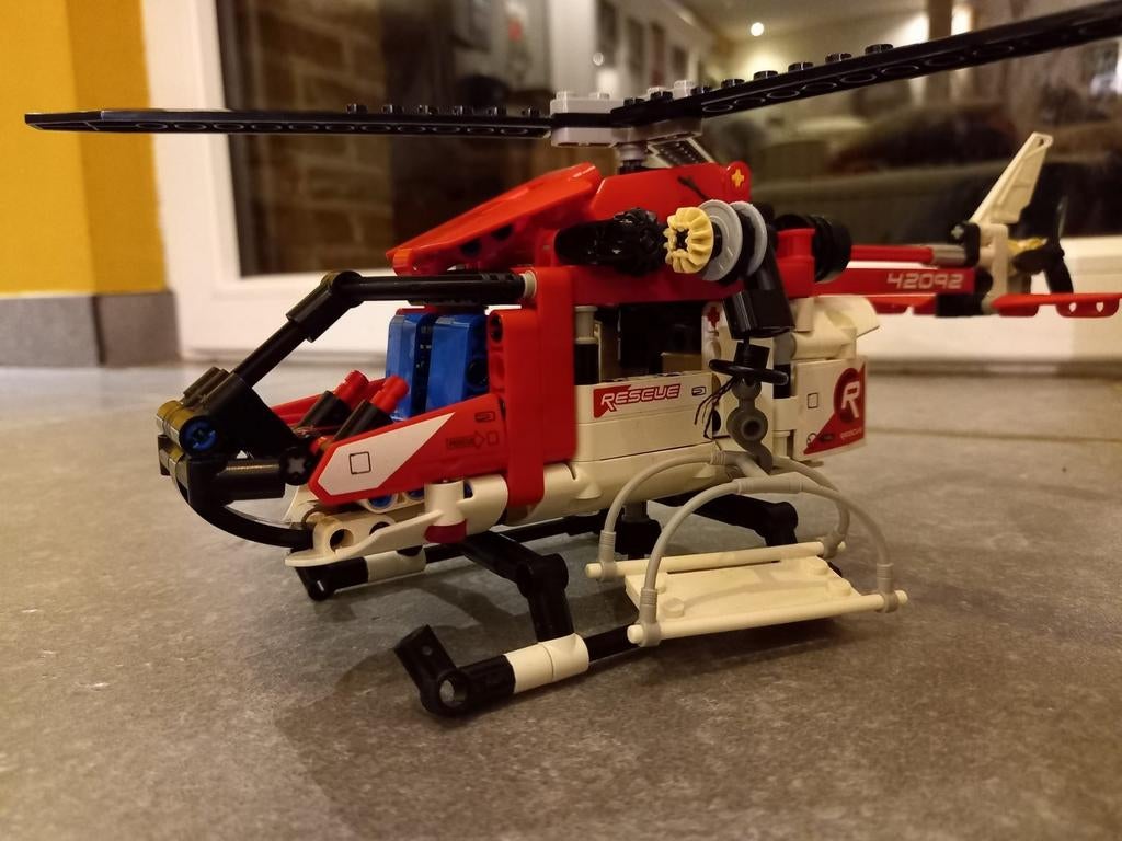 Lego Technic 42092 helicopter, Ophalen, Zo goed als nieuw, Lego