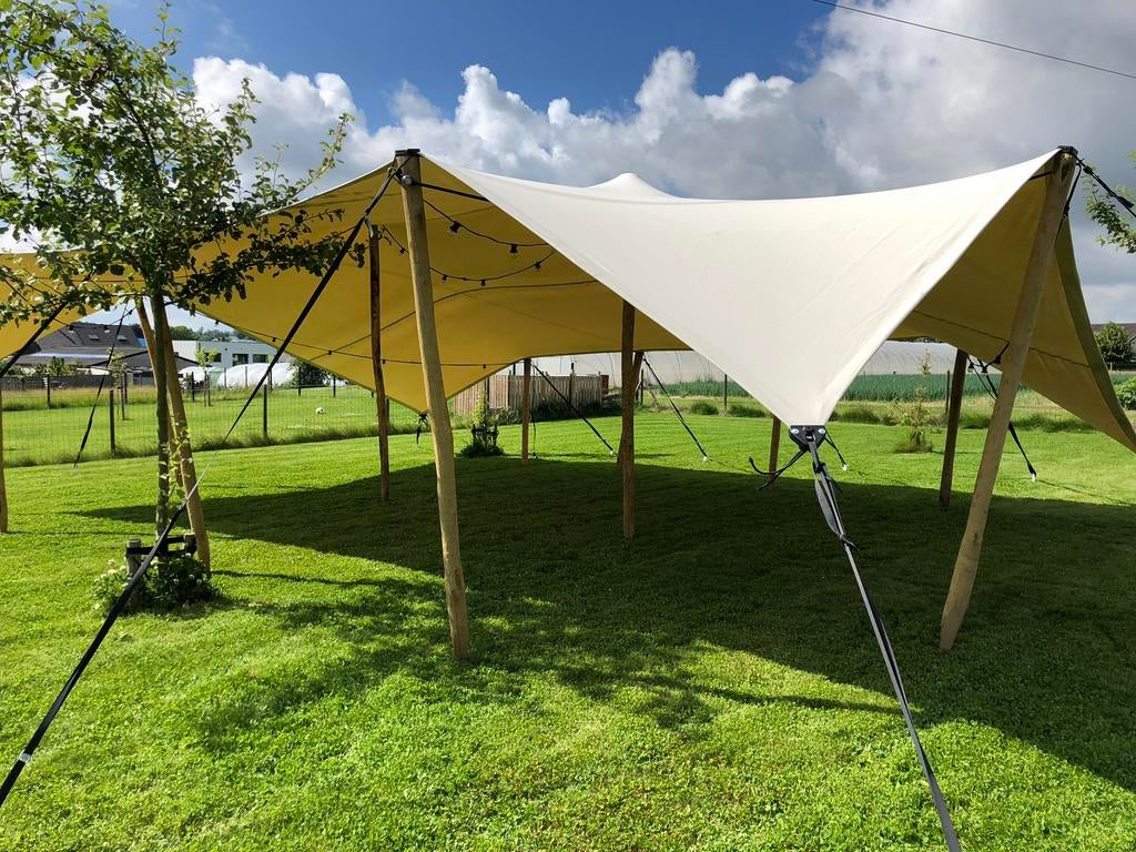 Stretchtent / berbertent huren, Tuin en Terras, Ophalen, Zo goed als nieuw