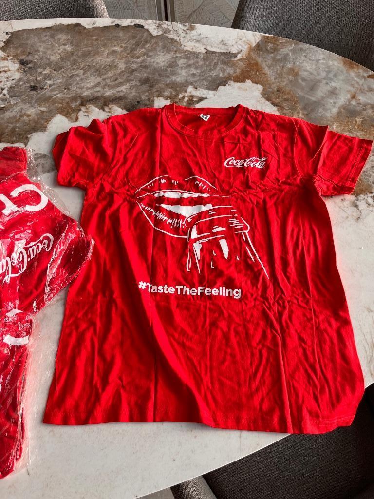 Set T-shirts Coca Cola (14 stuks), Nieuw, Korte mouw, Rood, Ophalen