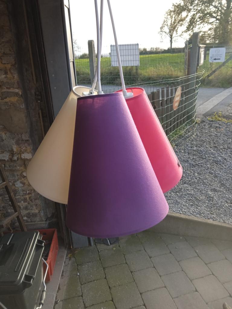 A vendre triple luminaire, Enlèvement ou Envoi, Comme neuf