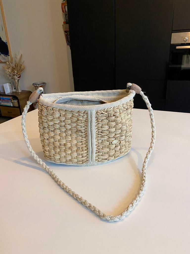 Leuk tasje, Handtassen en Accessoires, Tassen | Damestassen, Ophalen of Verzenden, Gebruikt, Beige, Overige typen