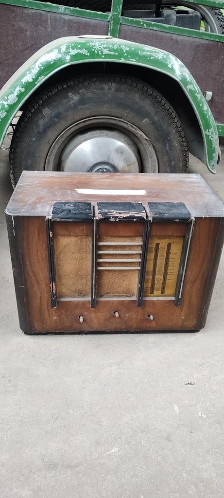 Vintage retro radio Symphonic antiek, Antiek en Kunst, Antiek | Tv's en Audio, Ophalen of Verzenden