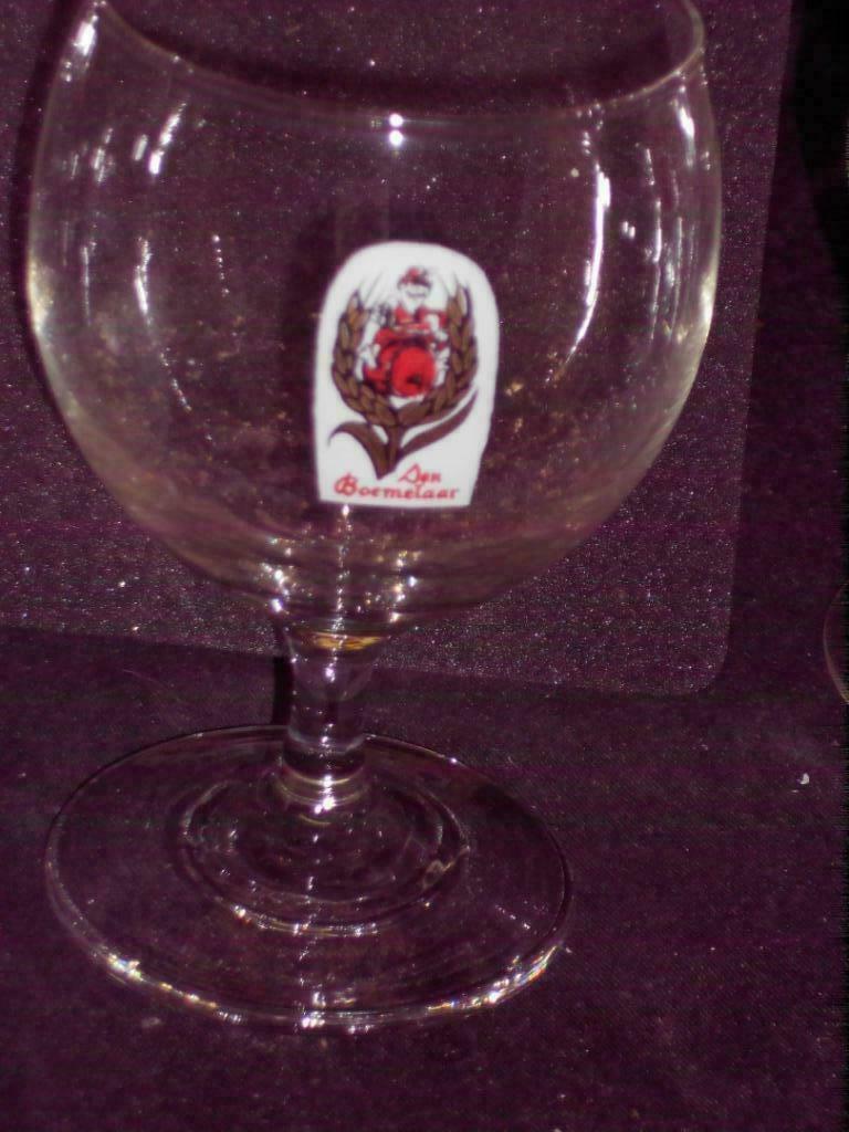 Bierglazen.Trappistenbier Westmalle.Chimay .Emaille. D 71, Ophalen of Verzenden, Zo goed als nieuw, Glas of Glazen, De Koninck