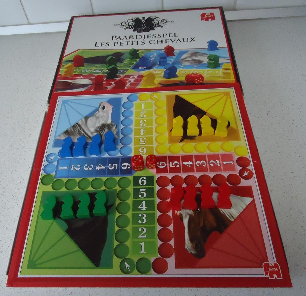 "Paardjesspel" van Jumbo in Prima Staat., Hobby en Vrije tijd, Een of twee spelers, Ophalen of Verzenden, Zo goed als nieuw, Jumbo