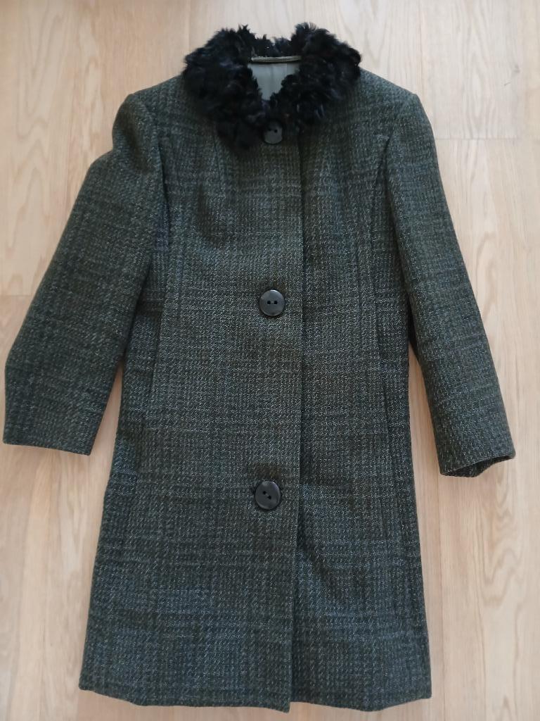 vintage damesmantel, Enlèvement ou Envoi, Porté, Gris