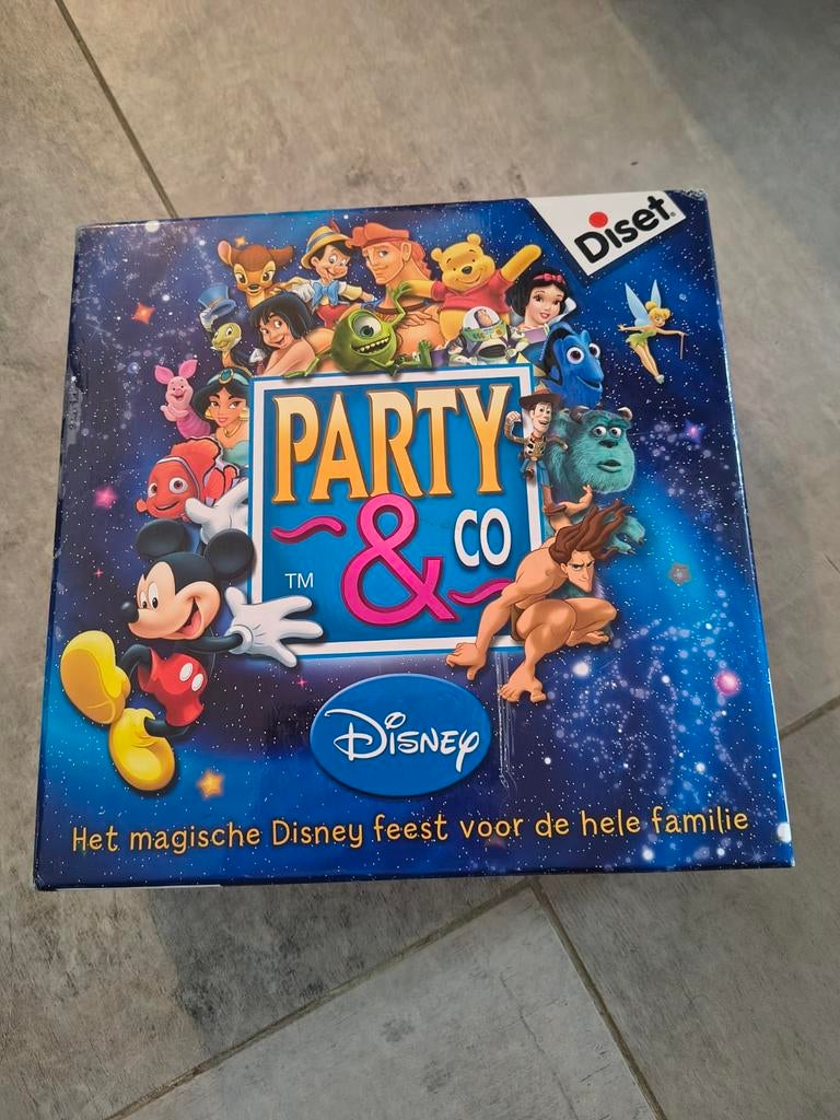Party en co , gezelschapsspel, Hobby en Vrije tijd, Drie of vier spelers, Ophalen of Verzenden, Gebruikt, Disney