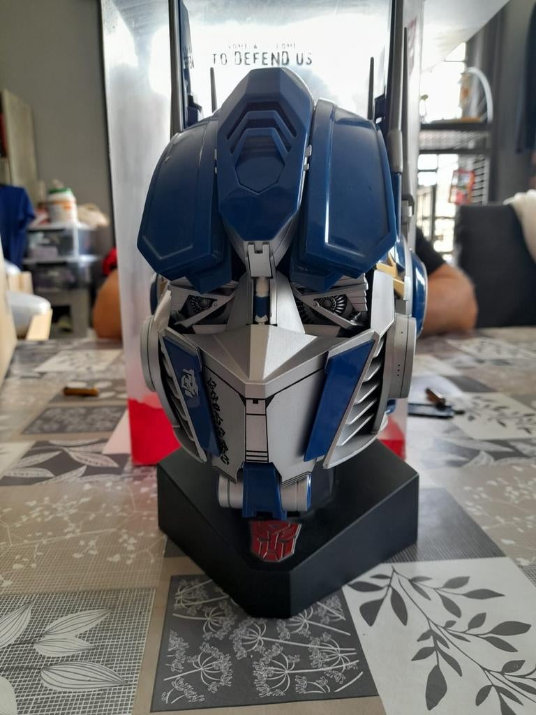 Transformers Optimus prime head, Ophalen of Verzenden, Beeldje, Replica of Model