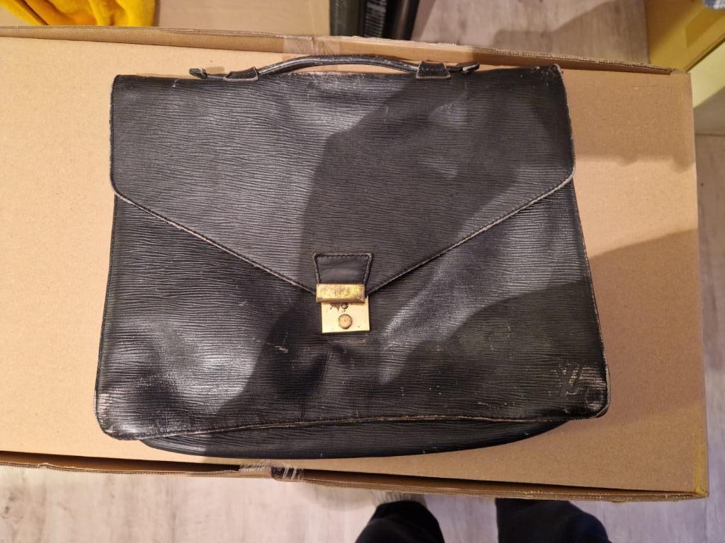 Cartable Louis Vuitton, Cuir, Enlèvement, Utilisé, Porte-documents ou Cartable