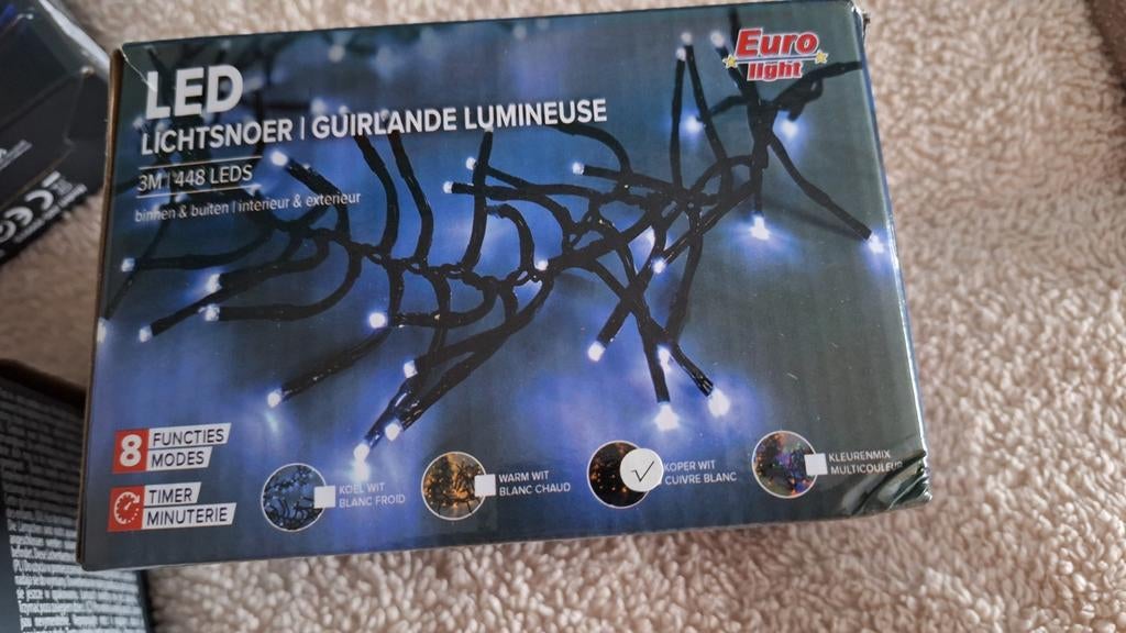 Koperkleurige kerst ledlichten in perfecte staat, Diversen, Kerst, Ophalen of Verzenden, Zo goed als nieuw