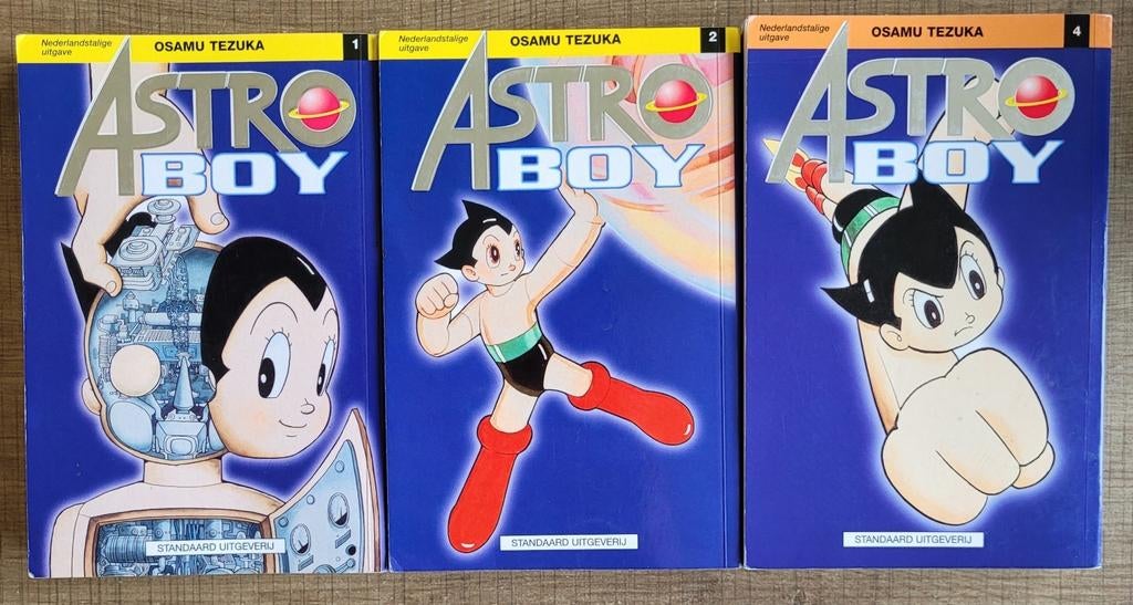 *manga* Astro Boy: pocket 1 + 2 + 4 (Nederlandstalig), Meerdere comics, Ophalen of Verzenden, Gelezen, Japan (Manga)