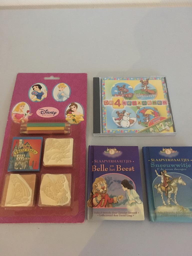 Disney Prinsessen-stempels, 2 kleine sprookjesboeken NIEUW., Ophalen