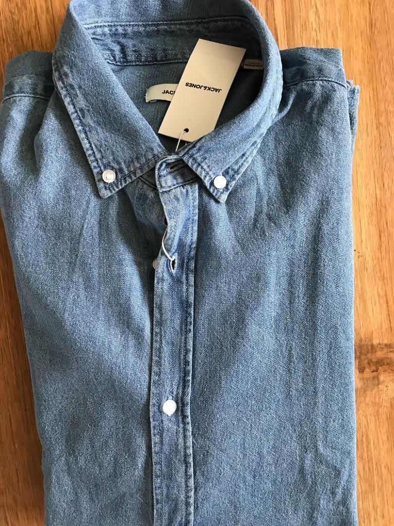 Chemise en jeans neuve XL, Enlèvement ou Envoi, Neuf, Bleu, Jack & Jones
