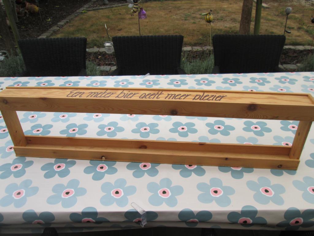 1 meter bier houders, Ophalen, Zo goed als nieuw, Flesje(s)