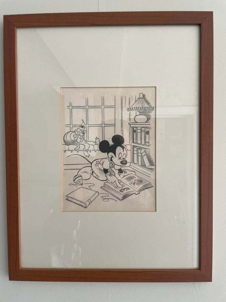 Tekening Mickey Mouse, Verzamelen, Ophalen, Mickey Mouse