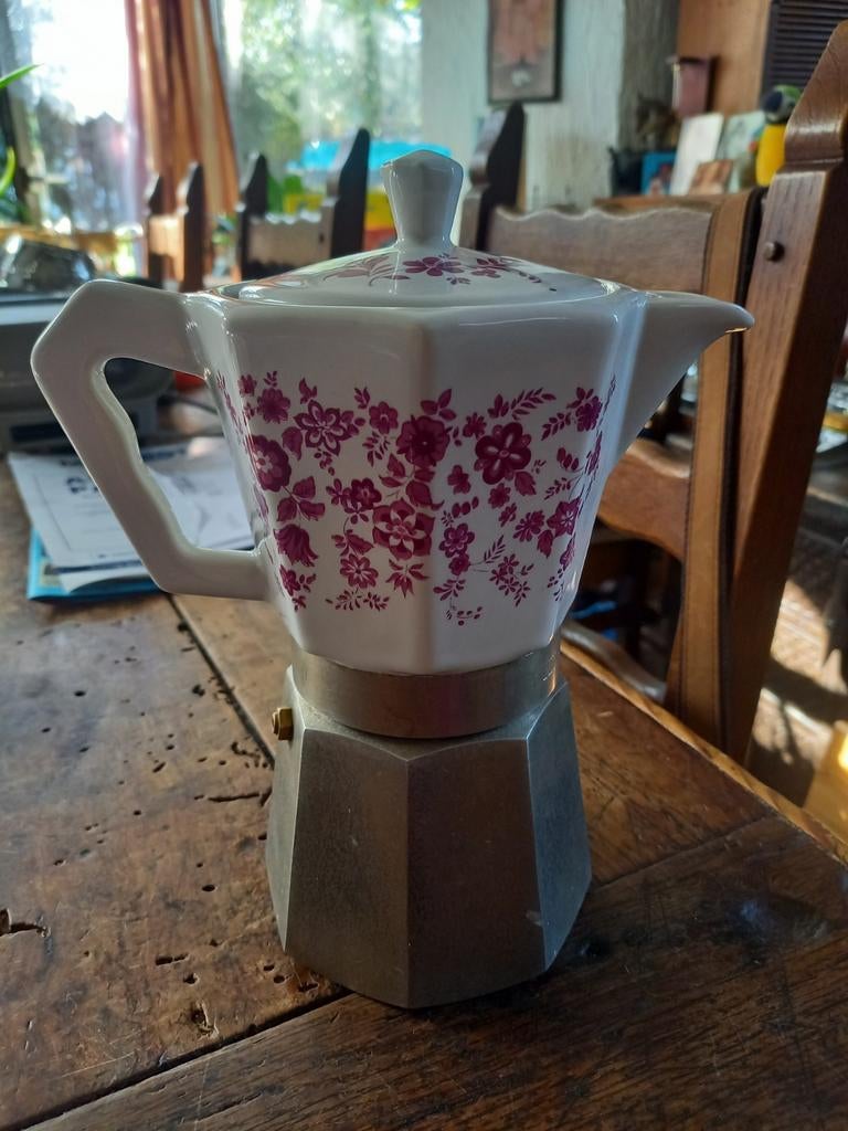 Vintage Italiaanse koffiepot, Antiek en Kunst, Antiek | Vazen, Ophalen