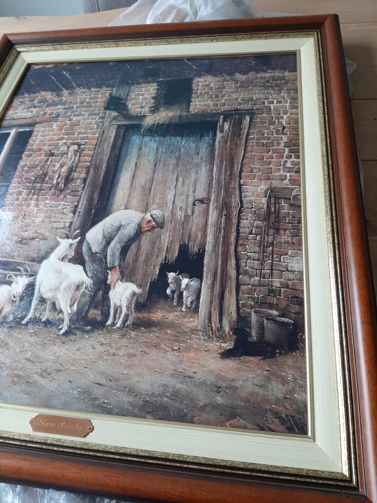 Schilderij Leon Engelen, Antiek en Kunst, Ophalen