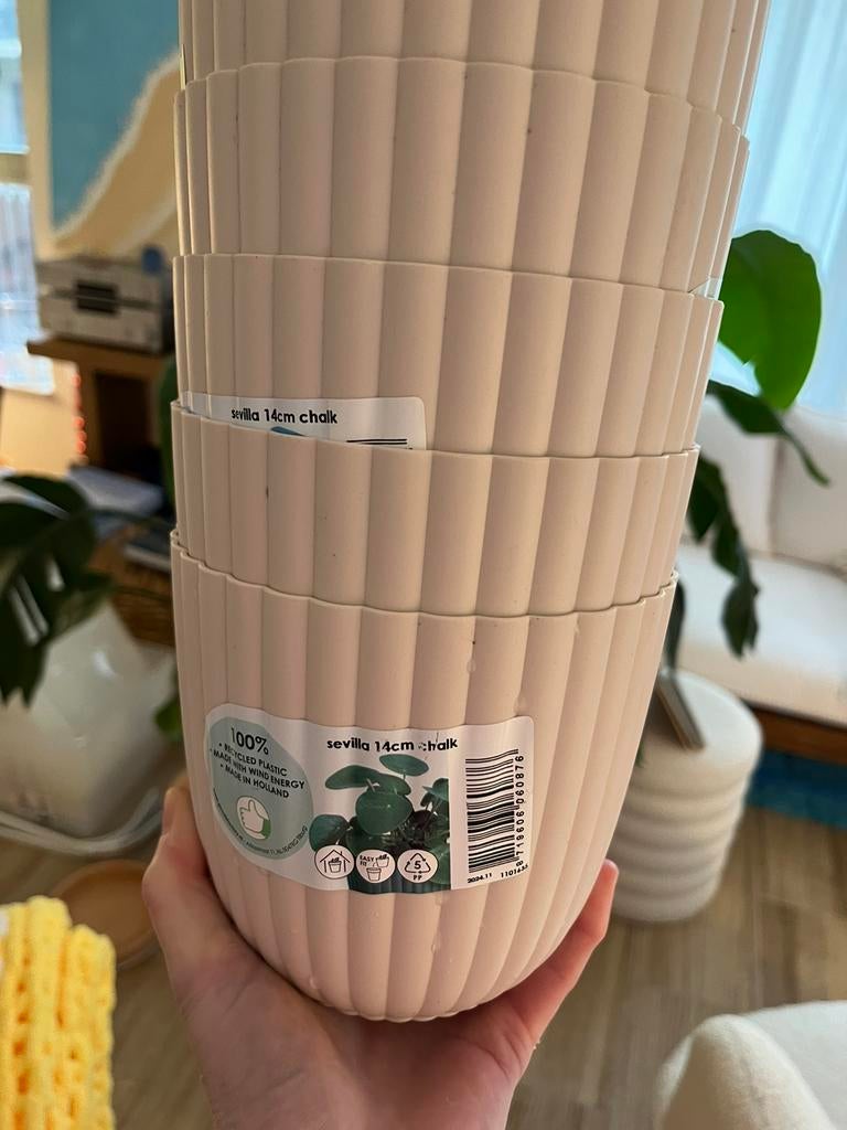 Cache Pot plante 14cm lot de 6, Enlèvement ou Envoi, Utilisé, Intérieur