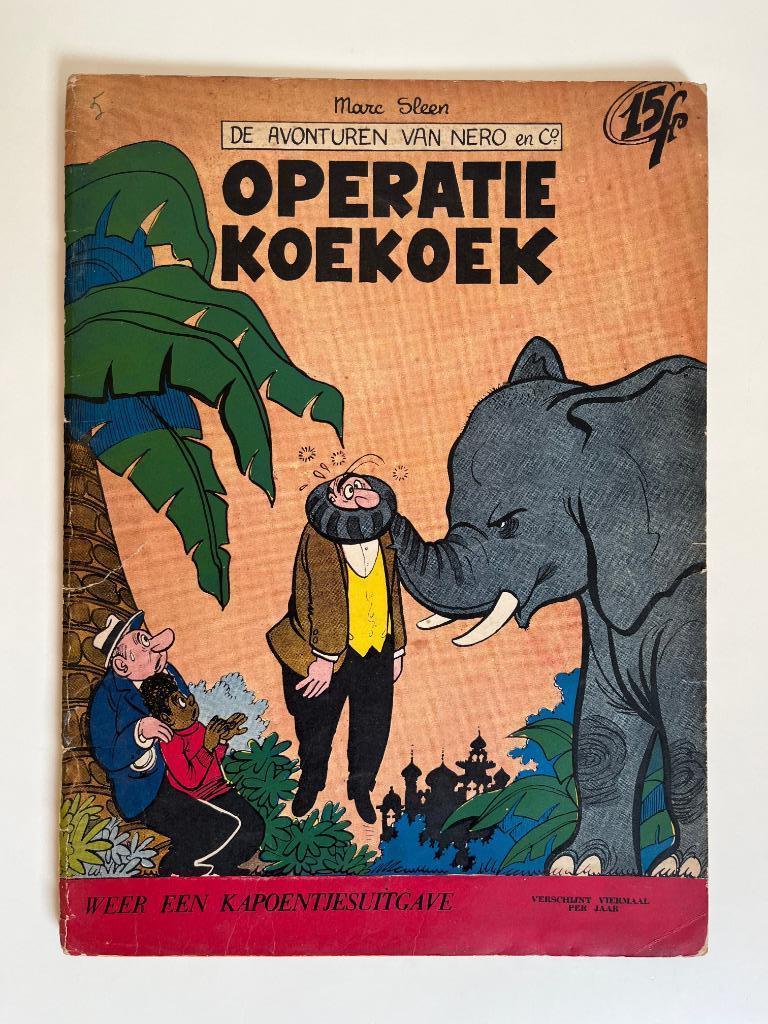 Nero - Operatie Koekoek - 1e druk 1958, Envoi, Marc Sleen