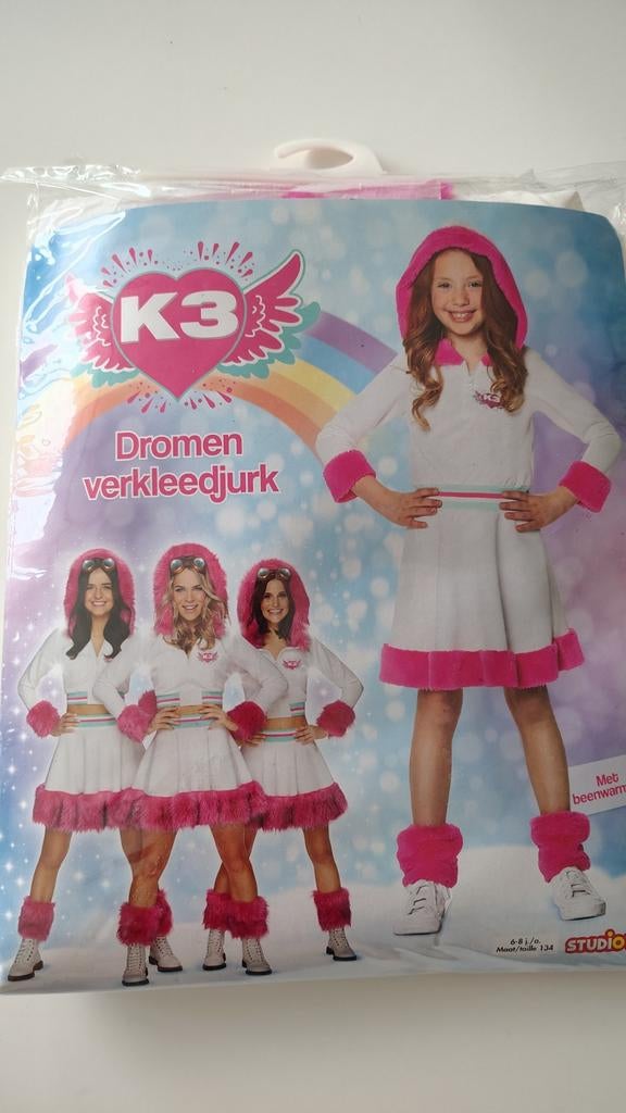 Nieuwe K3 dromen jurk maat 134, Kinderen en Baby's, Carnavalskleding en Verkleedspullen, Ophalen of Verzenden