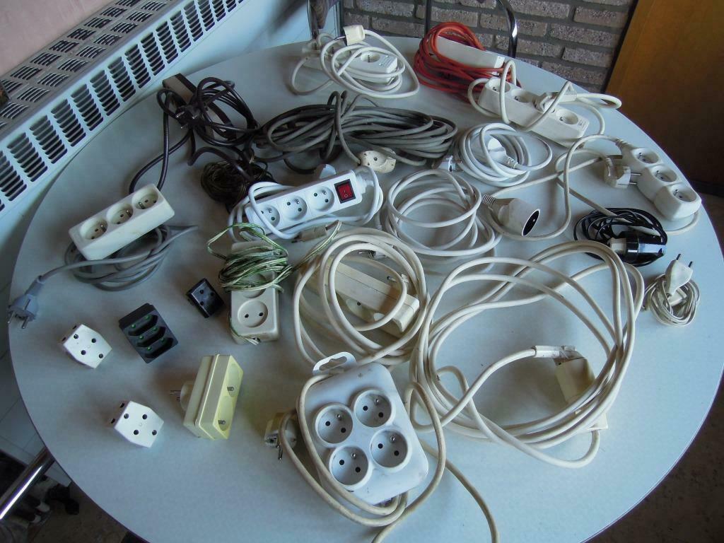 verlengkabel verlengsnoer verdeeldoos dominostekker electris, Ophalen of Verzenden, Gebruikt
