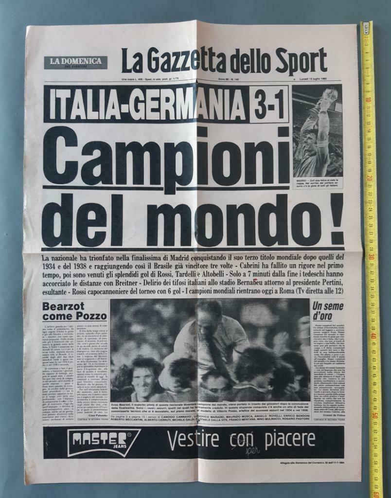 GAZZETTA DELLO SPORT - Mundial '82 - 12 juillet, Enlèvement ou Envoi, 1980 à nos jours, Journal ou Magazine