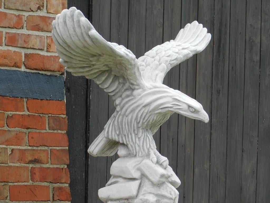 Aigle aux ailes déployées - 80 cm - Pierre, Enlèvement ou Envoi, Pierre, Animal