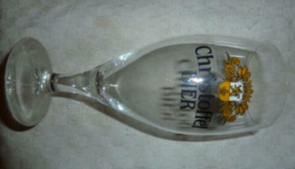 #E bier glas CHRISTOFFEL BIER 0,2L Proefbrouwerij Lochristi, Verzamelen, Ophalen of Verzenden, Nieuw, Bierglas