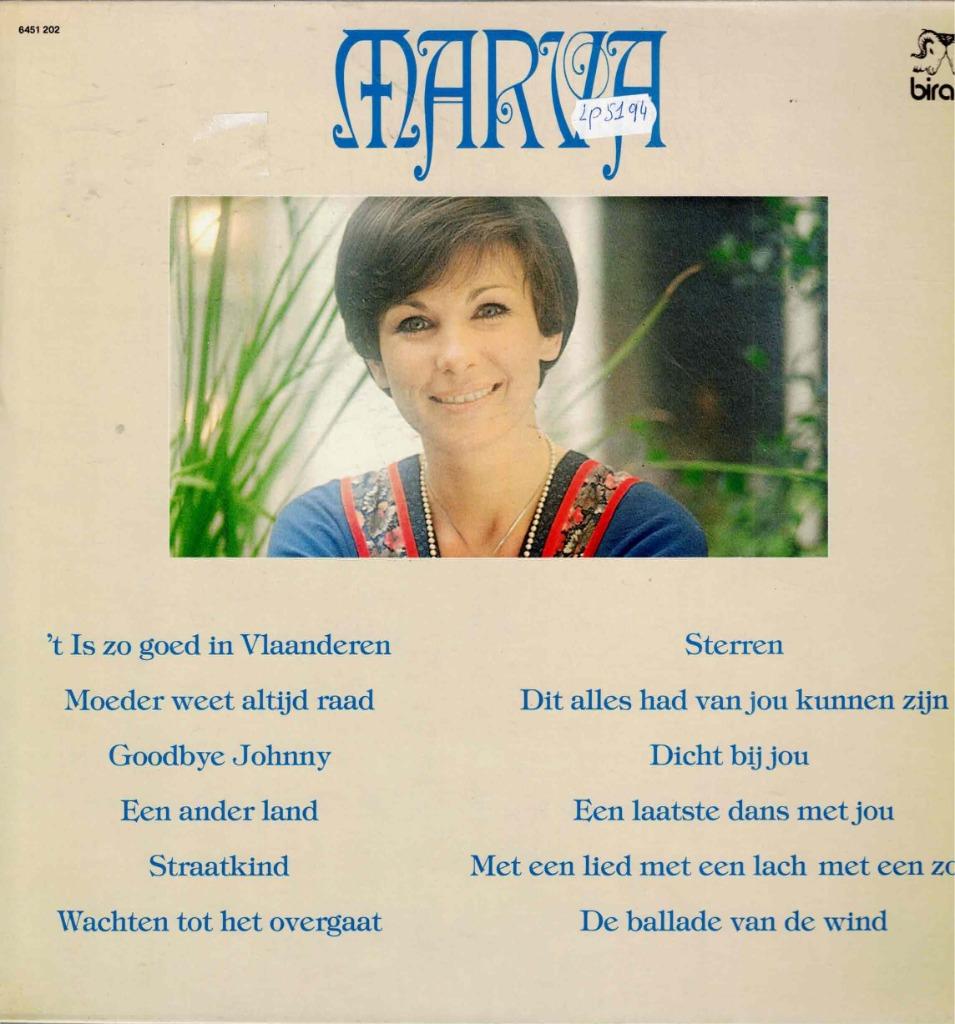 vinyl  lp  -   marva, Enlèvement ou Envoi, Autres formats