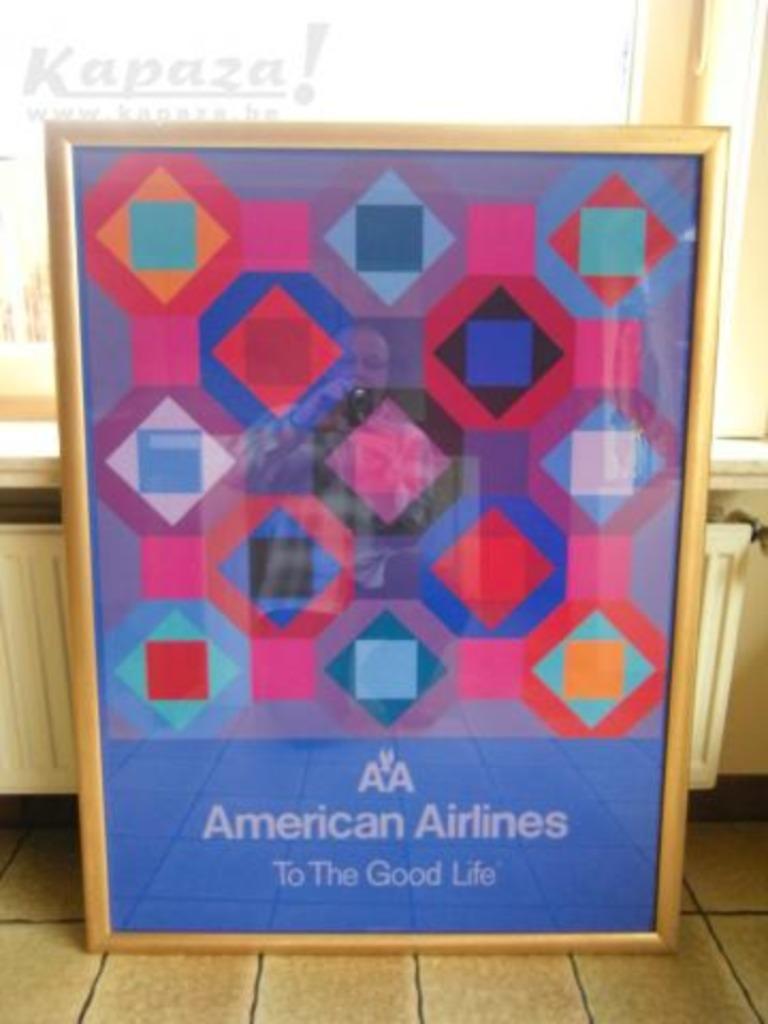 Affiche « American Airlines » de Victor Vasarely, Enlèvement ou Envoi