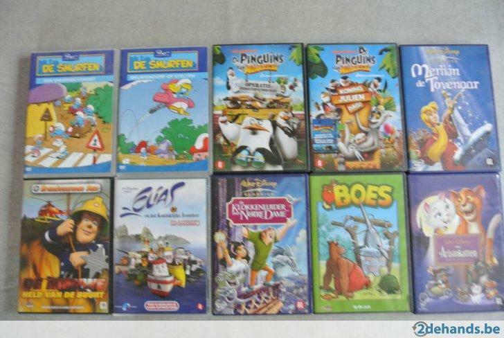 kinder dvd's pakket van 10 dvd's , merlijn de tovenaar,, Ophalen of Verzenden, Zo goed als nieuw, Overige genres, Film