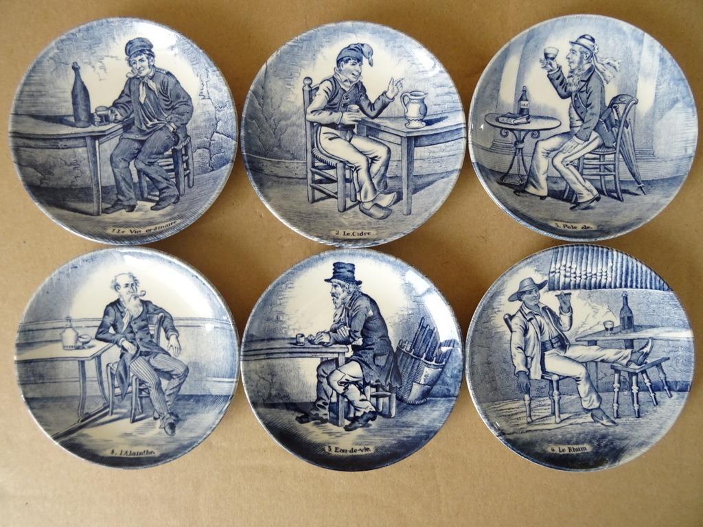 Assiettes à boissons complète Royal Sphinx Holland by Boch, Antiquités & Art, Curiosités & Brocante, Enlèvement ou Envoi