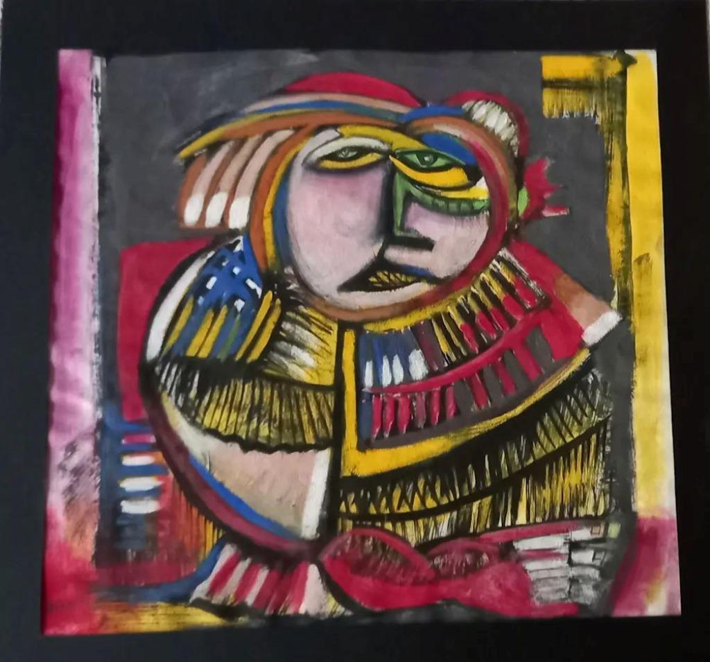 Œuvre abstraite de Fréderique Manley (Fr), Enlèvement ou Envoi