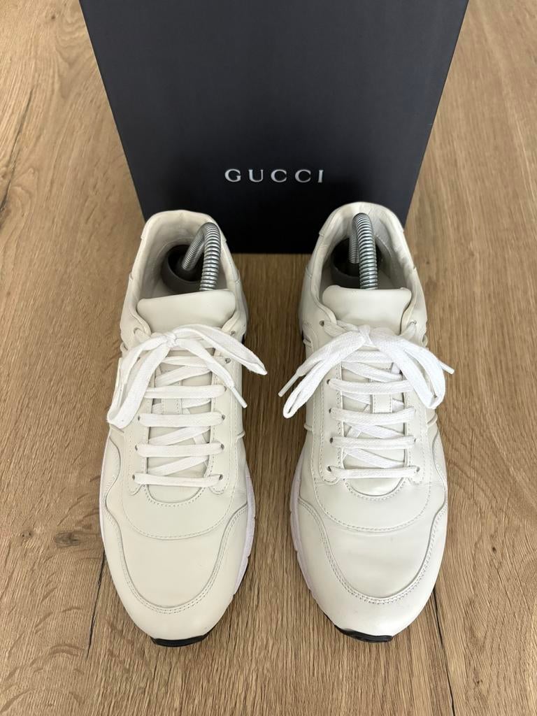 Gucci miro soft bianco sneakers maat 38,5, Kleding | Dames, Ophalen, Wit, Zo goed als nieuw, Sneakers