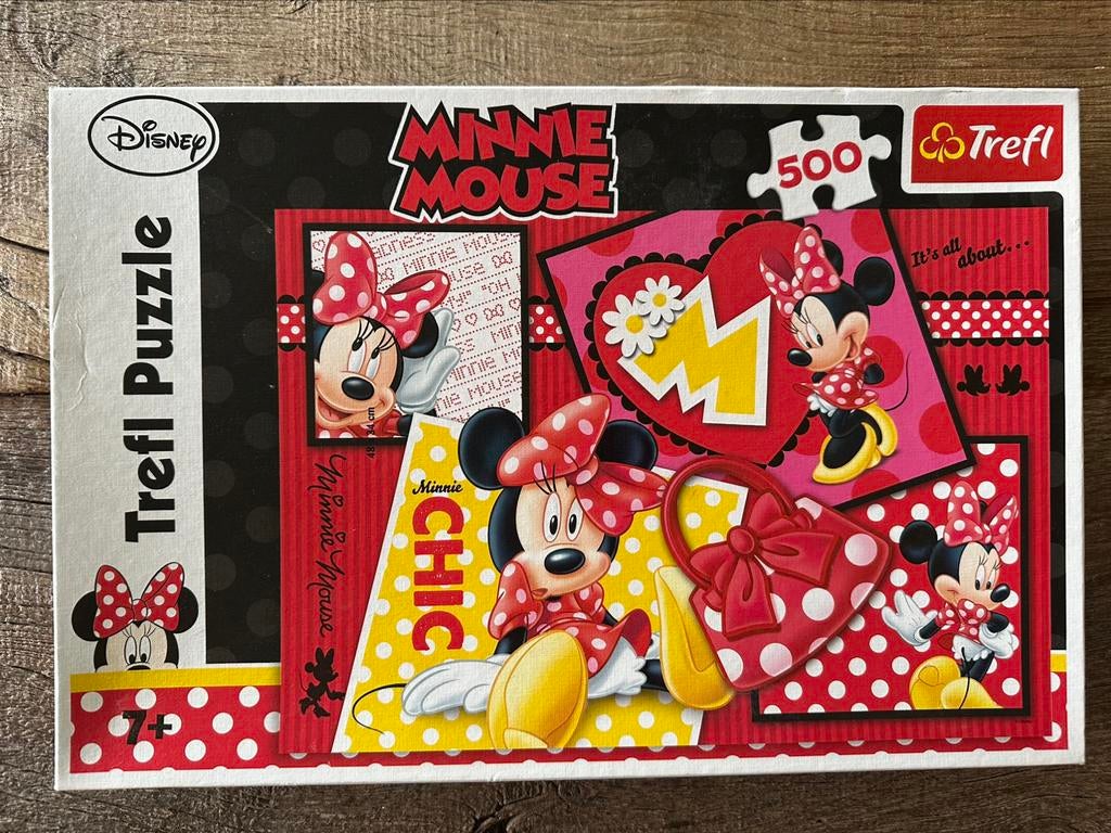Minnie Mouse Trefl puzzel - 500 stukjes, Ophalen of Verzenden, Zo goed als nieuw
