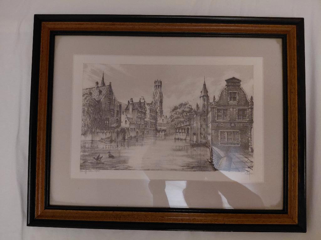 Originele litho Guilini C. 'Rik Axe' 40/300, Ophalen of Verzenden