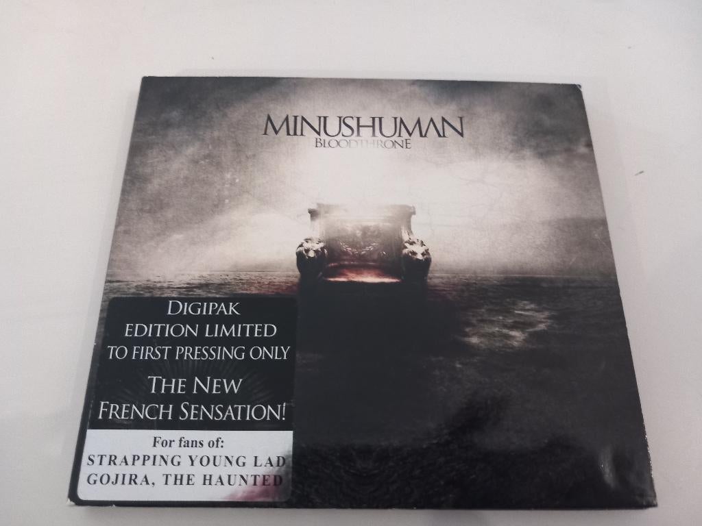 CD Minushuman Bloodthrone Thrash Death Metal Hard Rock, Cd's en Dvd's, Ophalen of Verzenden, Zo goed als nieuw