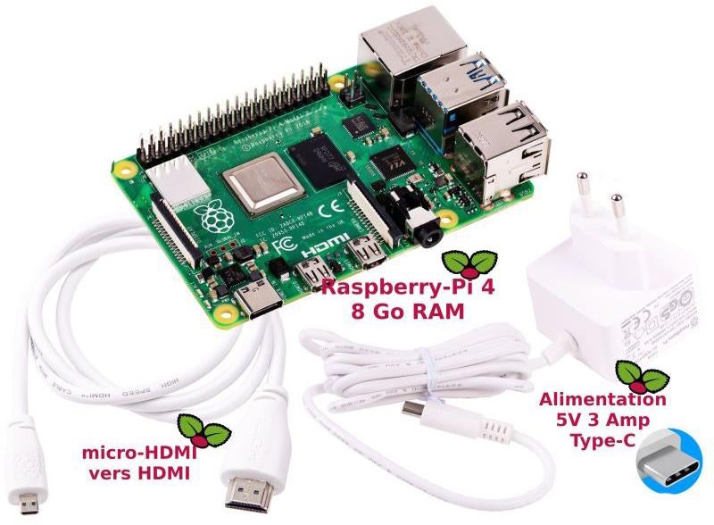 Raspberry pi 4B 8Go, Computers en Software, Zo goed als nieuw, Intern, Raspberry pi