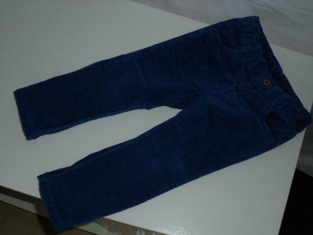 petroleumblauw fluwelen broekje mt 86 als nieuw, Enfants & Bébés, Vêtements de bébé | Taille 86, Pantalon, Garçon ou Fille, Enlèvement ou Envoi