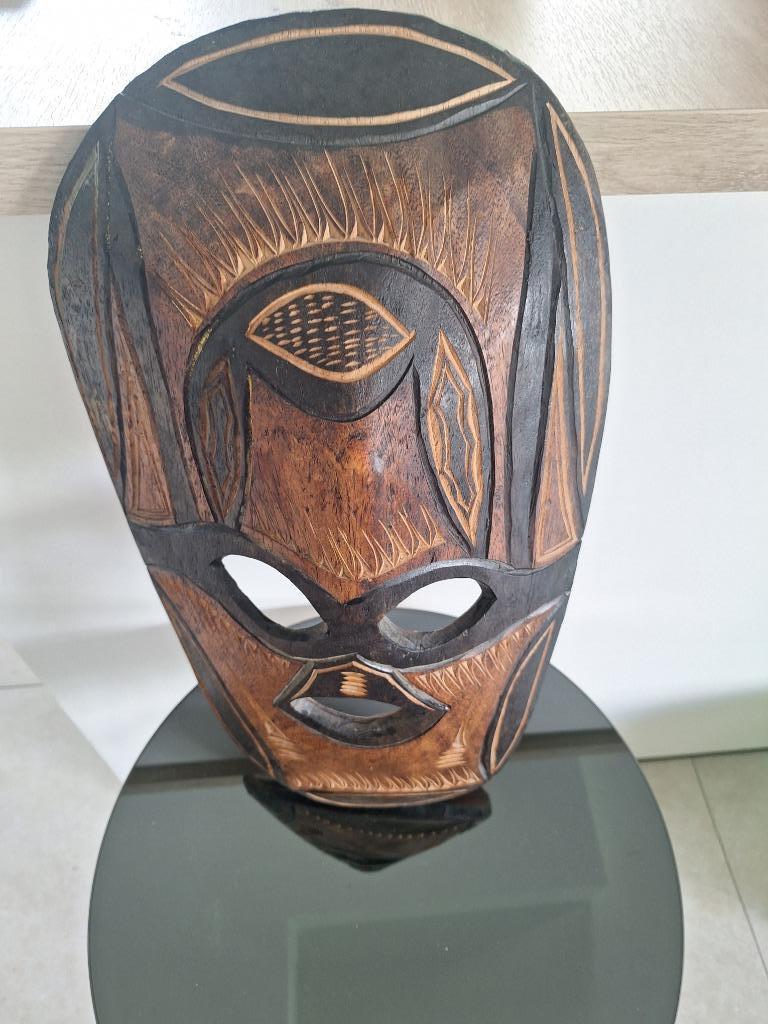 Set Afrikaanse houten decoratieve voorwerpen, Ophalen, Gebruikt