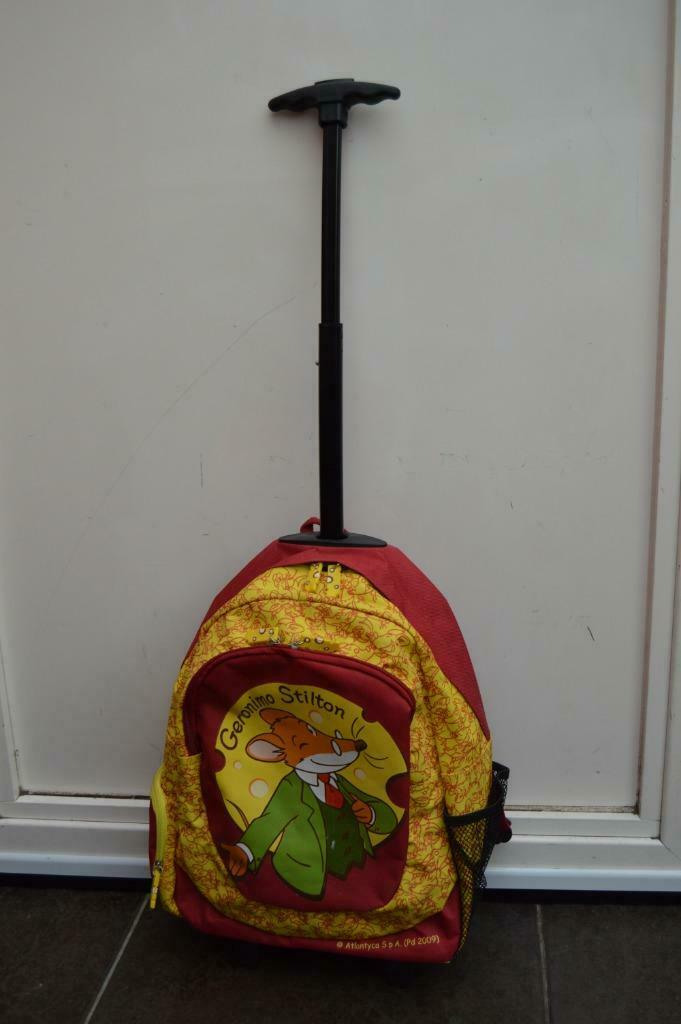 schooltas trolly Geronimo Stilton, 30 tot 40 cm, Rugtas, Ophalen of Verzenden, Rood