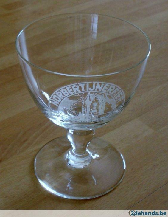 Norbertijner bierglas, Verzamelen, Biermerken, Ophalen of Verzenden, Gebruikt