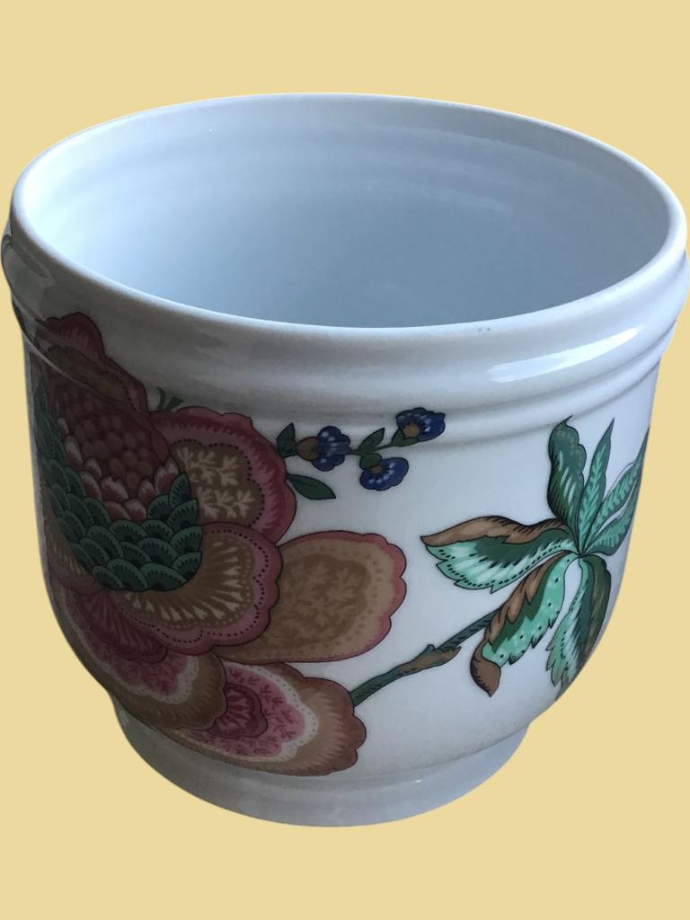 prachtige porceleinen bloempot CNP, Rond, Ophalen of Verzenden, Binnen, Nieuw