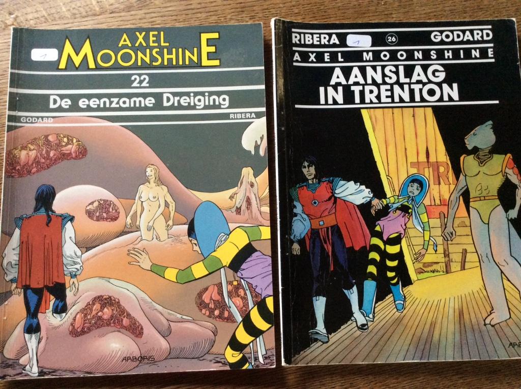 Axel Moonshine, Boeken, Meerdere stripboeken, Ophalen of Verzenden, Gelezen