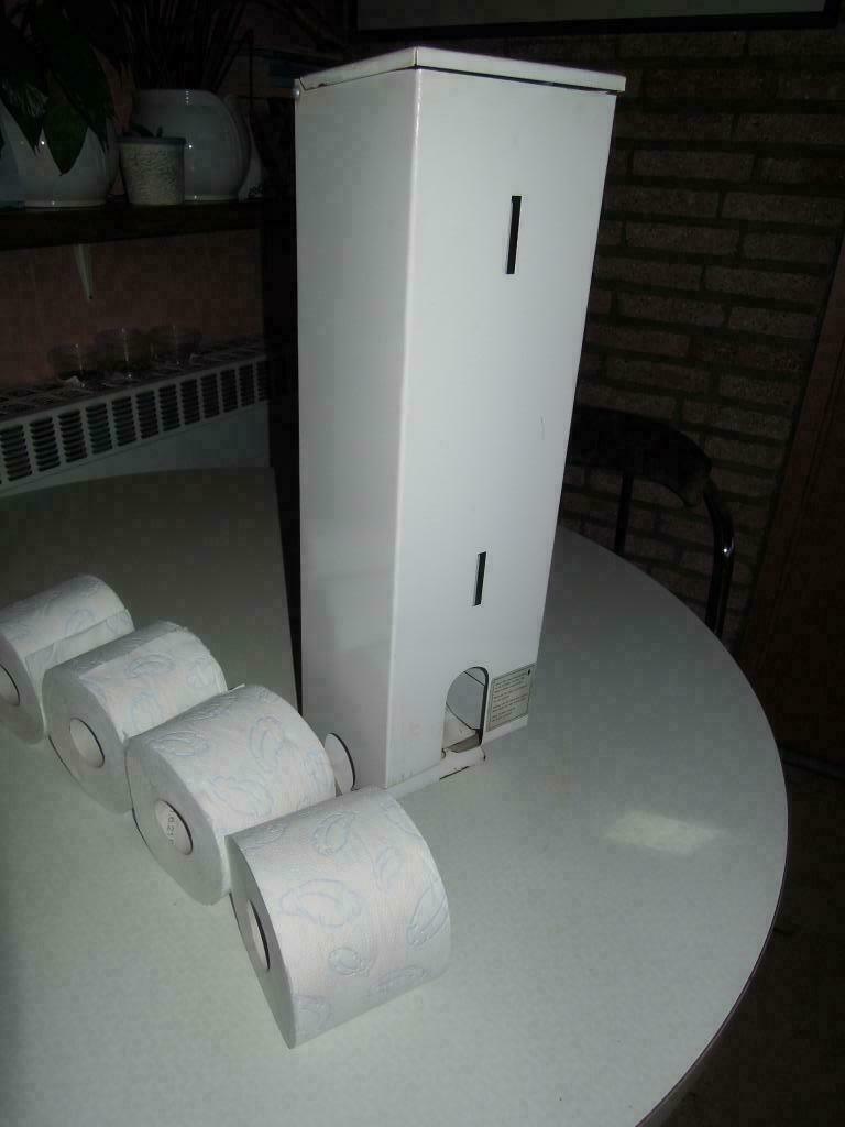 wc-rolhouder toiletreservoir toiletroller, Ophalen of Verzenden, Gebruikt, Wit