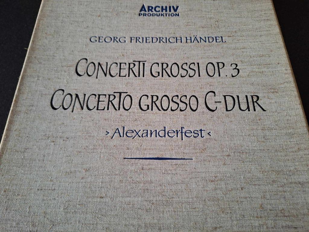 Händel / Wenzinger - Concerti Grossi Op. 3 Box 2 x Lp's, Ophalen of Verzenden, 12 inch, Barok, Kamermuziek