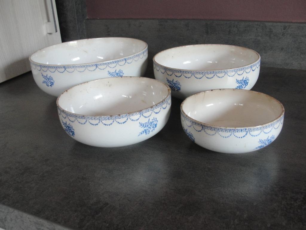 4 saladiers Ceranord St.Amand (Année 1950 vintage), Antiquités & Art, Enlèvement ou Envoi