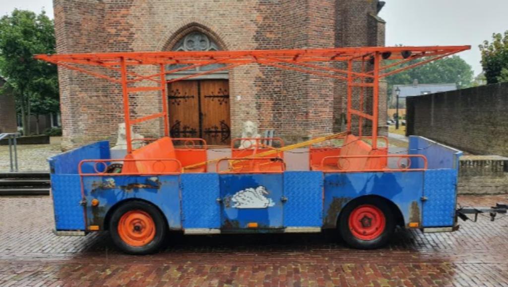 toeristisch treintje, rondrit aanhangers, touristtram, Ophalen, Gebruikt