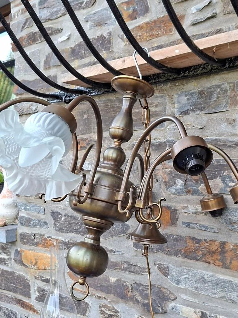 Lustre complet Massive, Maison & Meubles, Lampes | Lustres, Enlèvement, Comme neuf