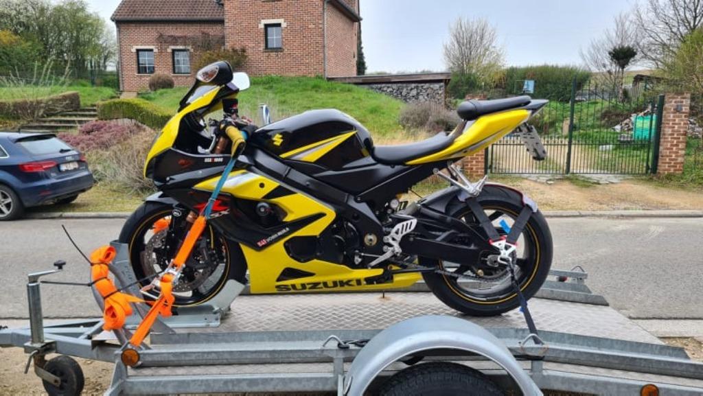 Remorque pour moto 1ou2 motos ou quad ou scooter ( LOCATION), Ophalen, Nieuw
