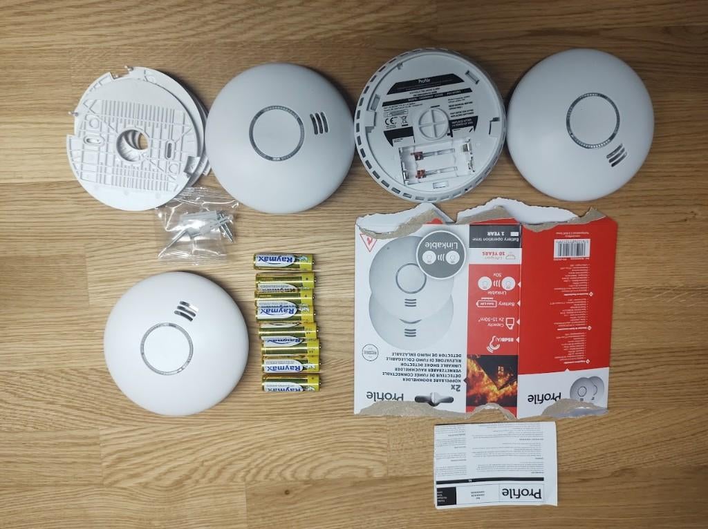 Rookmelders, Doe-het-zelf en Bouw, Alarmsystemen, Ophalen, Detector, Sensor of Melder, Zo goed als nieuw, Rook